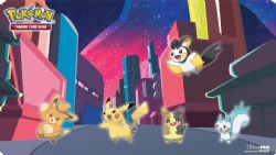 PLAYMAT POKÉMON - TAPIS DE JEU - PIKACHU, PAWMO, MORPEKO, EMOLGA ET PACHIRISU (TAPIS DE JEU)